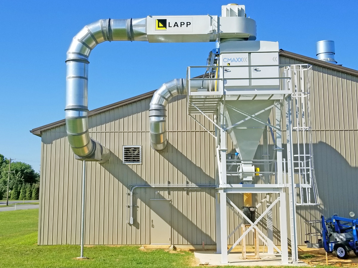 Dust collection system by Lapp Millwright